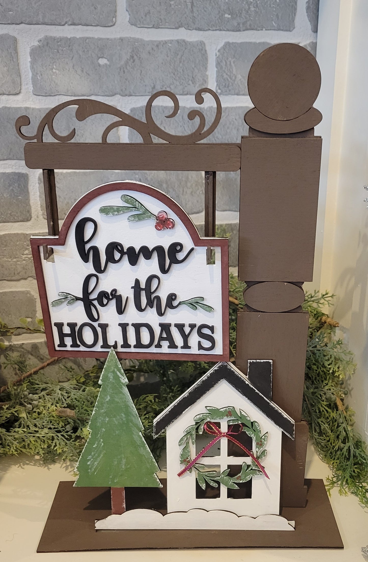 Holiday Interchangeable Sign and Post