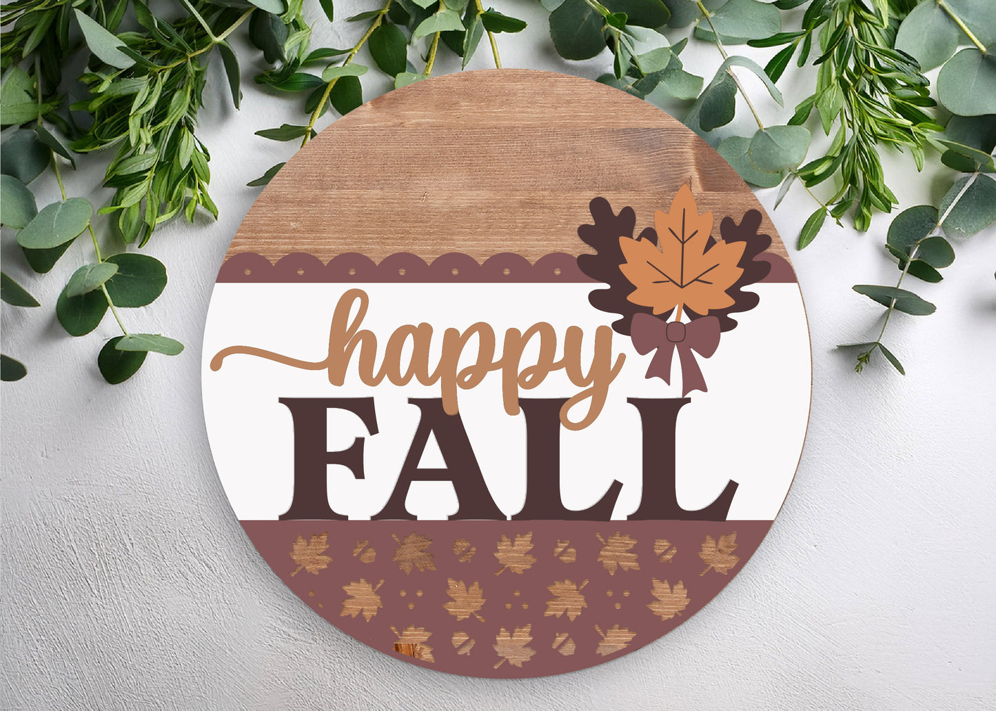 Happy Fall Leaf