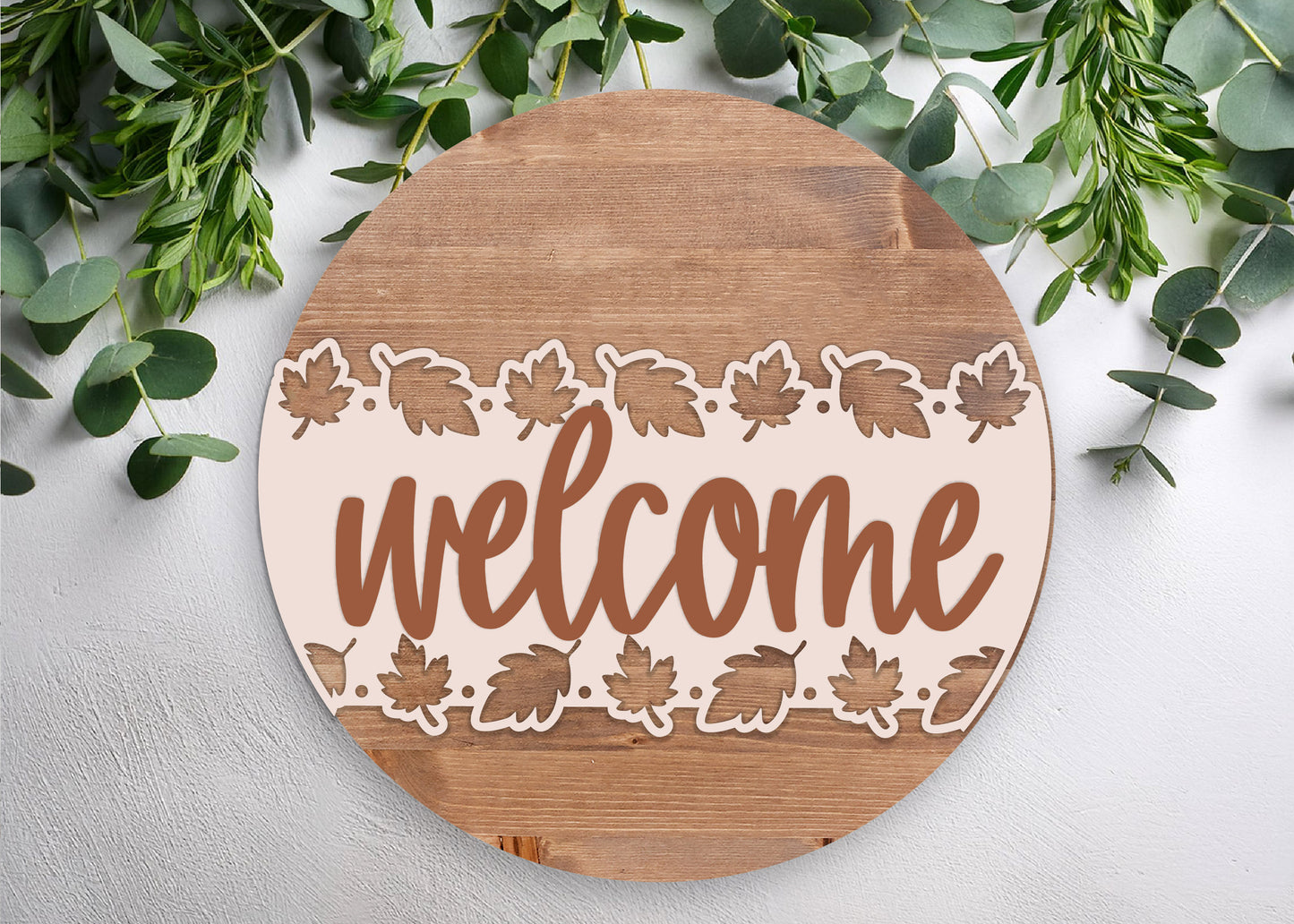 Welcome Leaves Offset