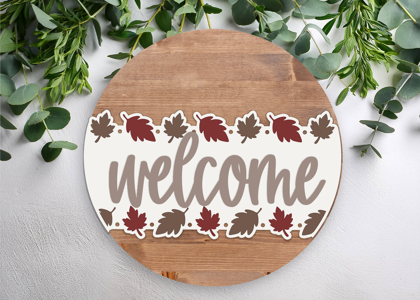 Welcome Leaves Offset