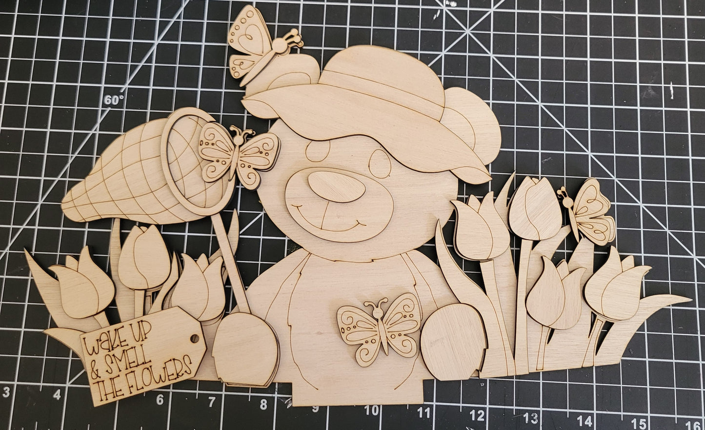 Bear w/Butterflys Insert