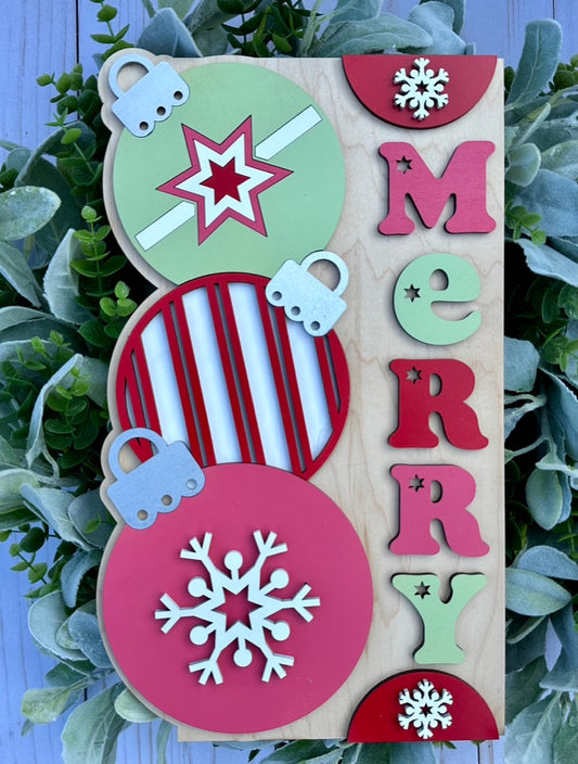 Merry Ornament Sign