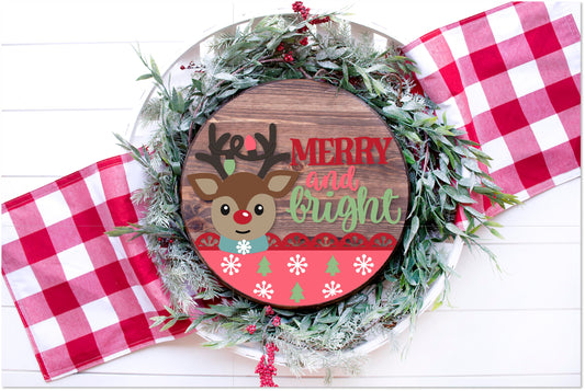 Reindeer Merry & Bright
