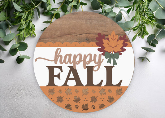 Happy Fall Leaf