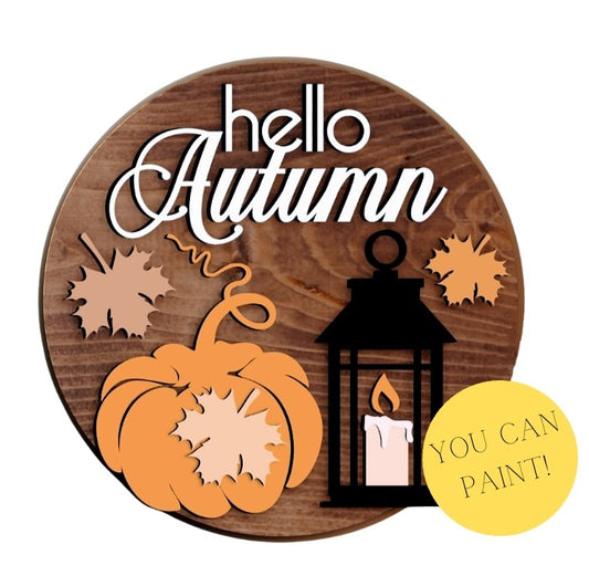 Hello Autumn Lantern