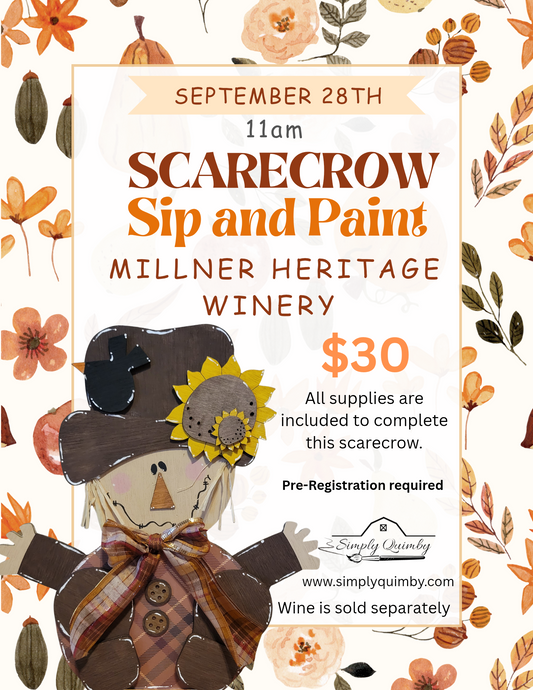 Scarecrow Sip and Paint