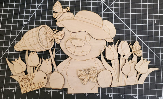 Bear w/Butterflys Insert