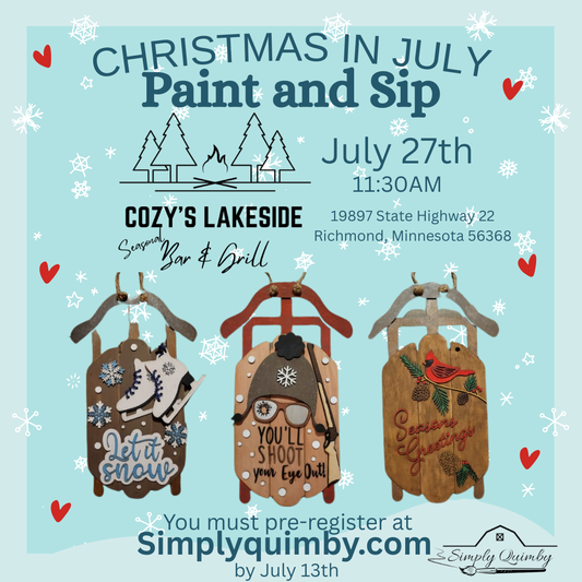 Cozy's Lakeside Sip and Paint