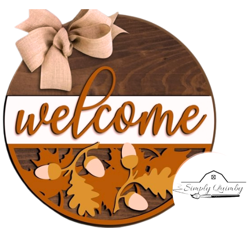 Welcome Acorns and Leaves